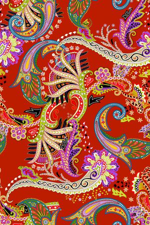 佩斯利印花花型图片