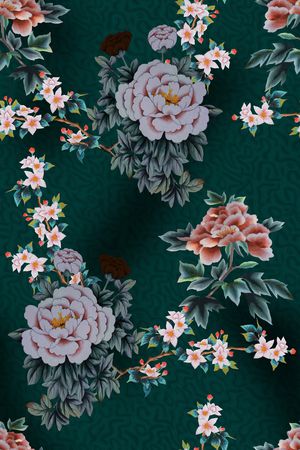 香云纱印花花型图片