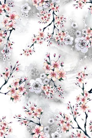 梅花印花花型图片