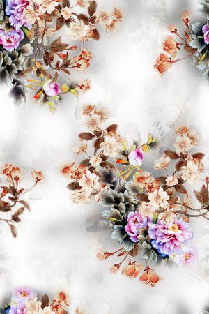 花卉印花花型图片
