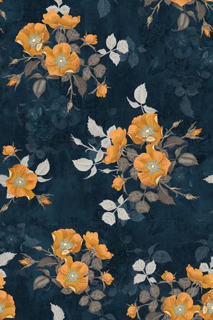 花卉印花花型图片
