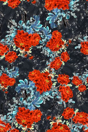 花卉印花花型图片