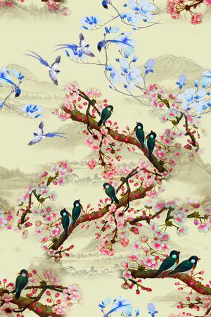 花卉印花花型图片