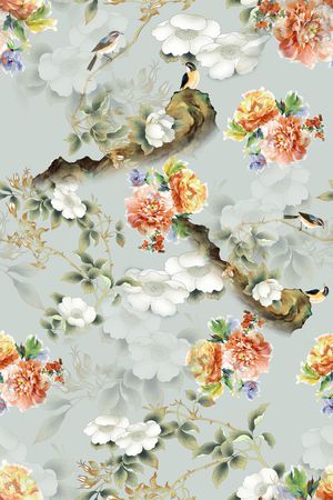 花卉印花花型图片