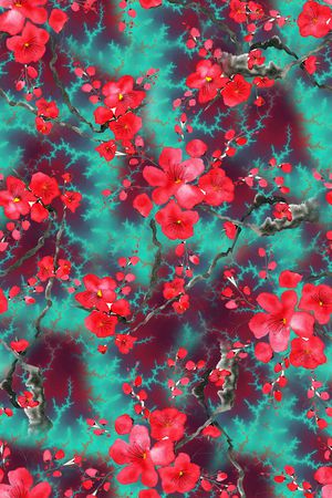 花卉印花花型图片
