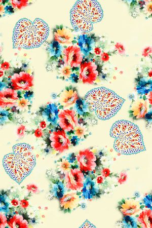 花卉印花花型图片
