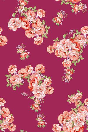 花卉印花花型图片