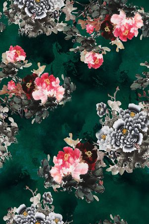 香云纱印花花型图片