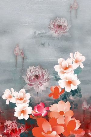 女装定位花印花花型图片