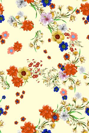 花卉印花花型图片