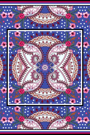 波西米亚印花花型图片
