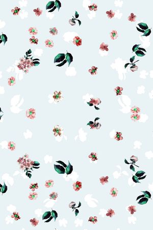 满版散花印花花型图片