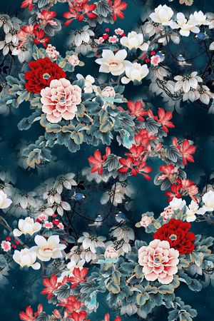 香云纱印花花型图片