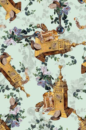 油画花型印花花型图片