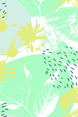 黄花印花花型图片