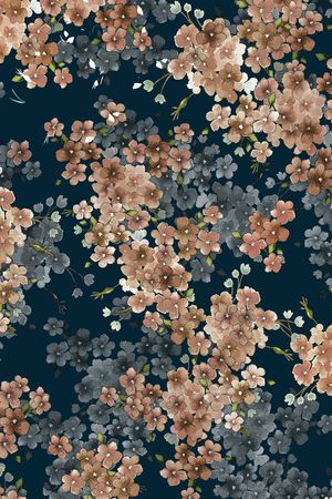 花卉印花花型图片