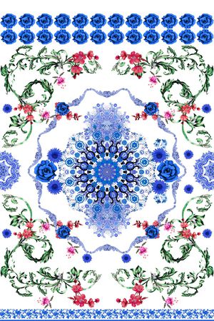 花卉印花花型图片