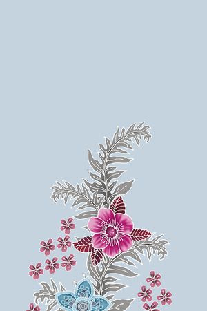 女装定位花印花花型图片