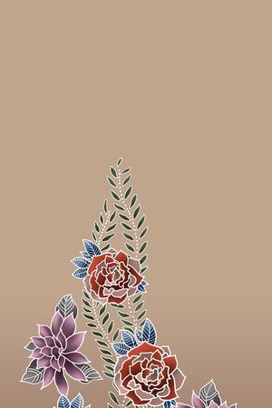 女装定位花印花花型图片