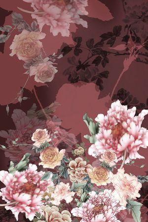 数码定位花印花花型图片