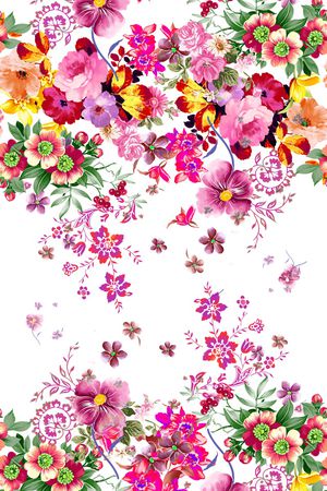 花卉印花花型图片