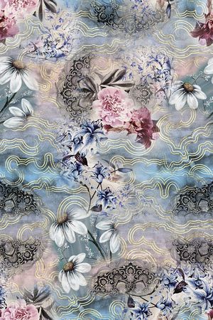 花卉印花花型图片