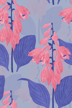 原创手绘印花花型图片