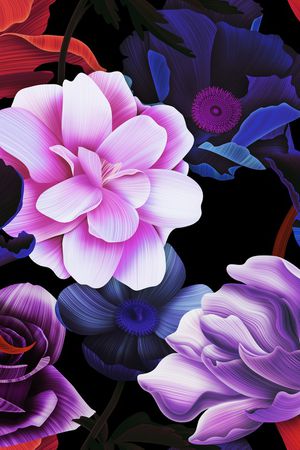 花卉印花花型图片