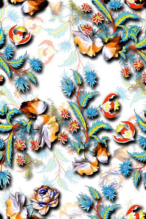 花卉印花花型图片