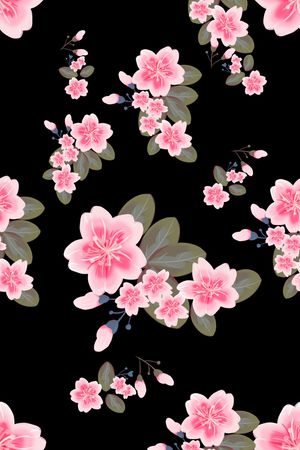 红花印花花型图片