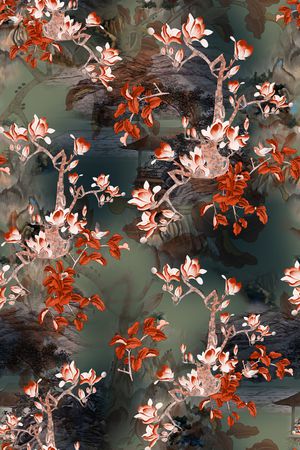香云纱印花花型图片