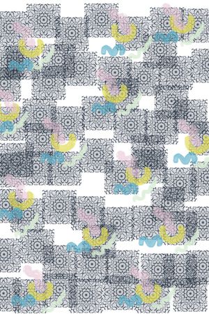 几何印花花型图片