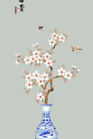 定位花印花花型图片