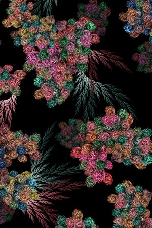 花卉印花花型图片