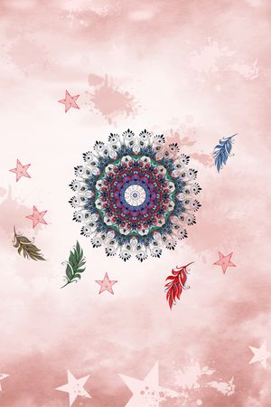羽毛印花花型图片
