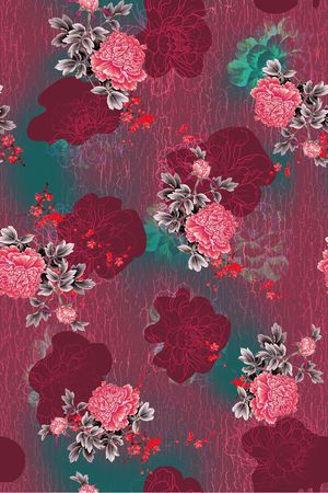 香云纱印花花型图片