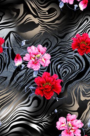 花卉印花花型图片