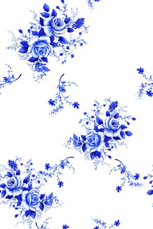 花卉印花花型图片