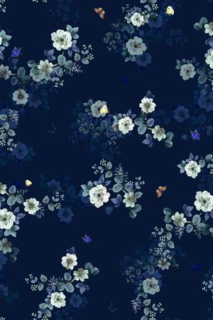 花卉印花花型图片