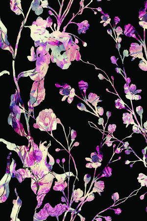 花卉印花花型图片