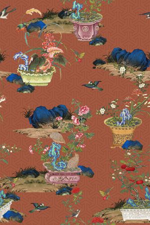中国风印花花型图片