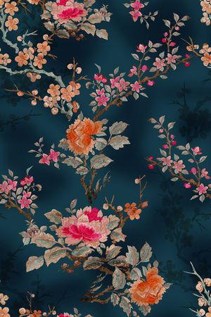 大牌风印花花型图片