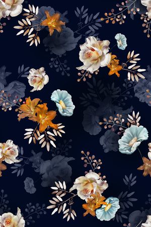 花卉印花花型图片