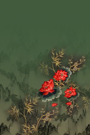 定位花印花花型图片