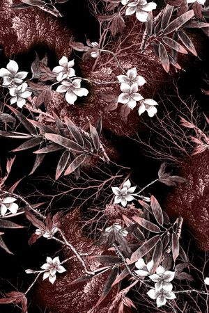 植物印花花型图片