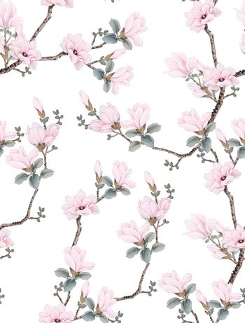 玉兰花印花花型图片