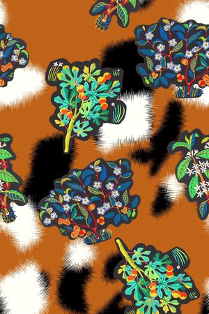 花卉印花花型图片