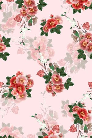 花卉印花花型图片