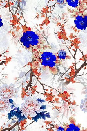 花卉印花花型图片