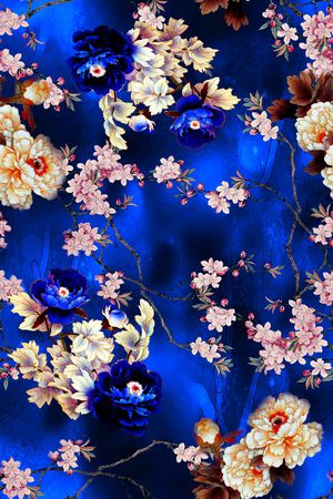 花卉印花花型图片